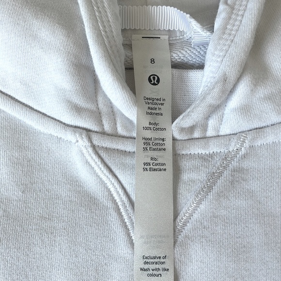 lululemon all yours cropped hoodie size 8 condition newer good for working out - Picture 6 of 7